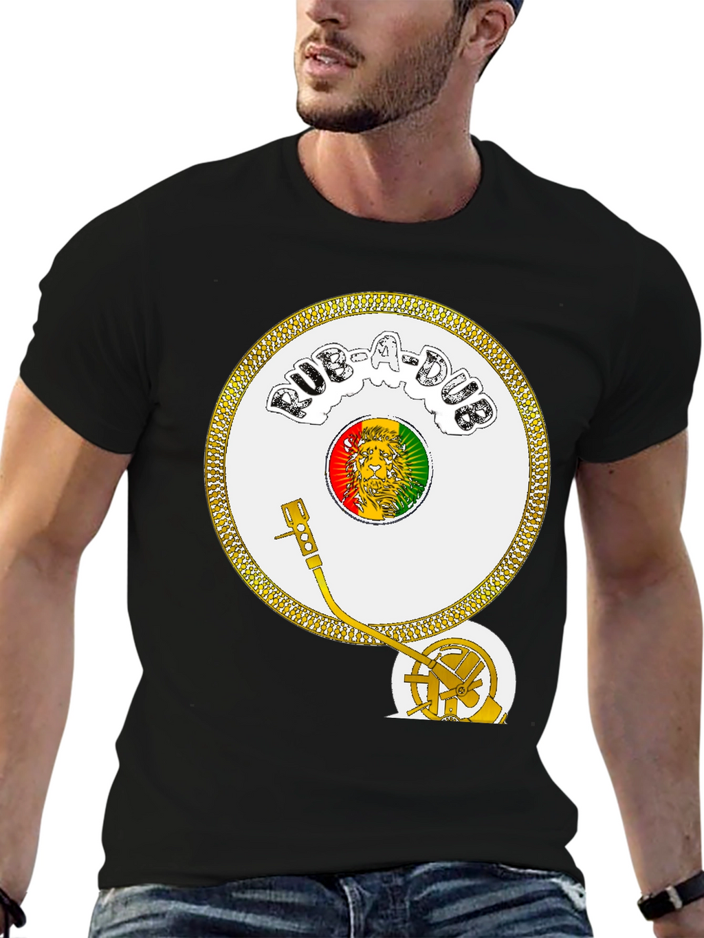 Rasta Record Player Tee