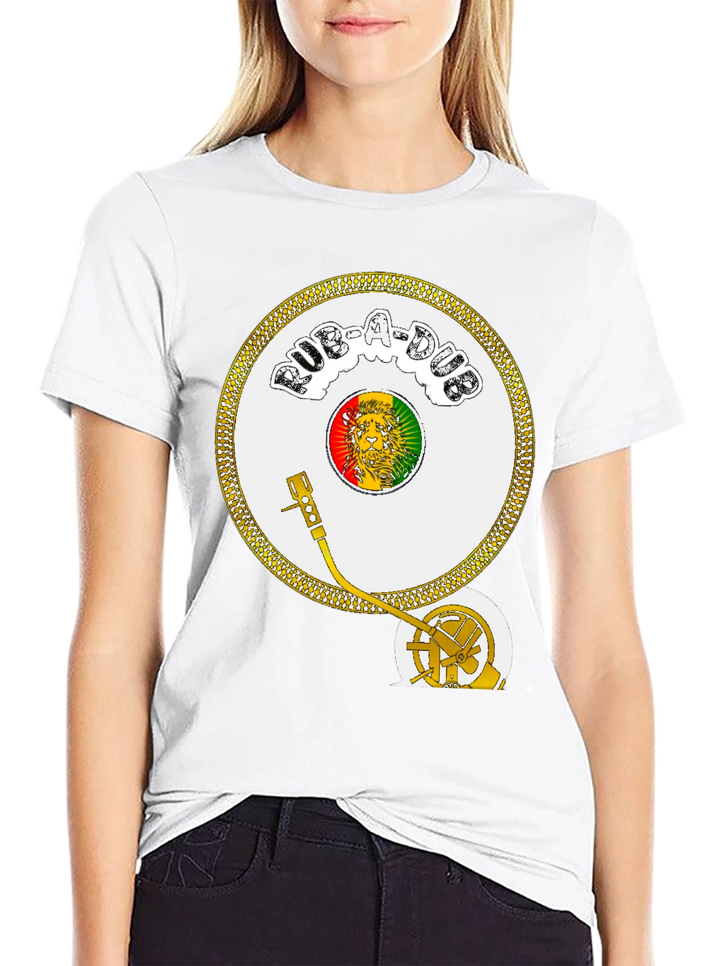 Rasta Record Player Tee