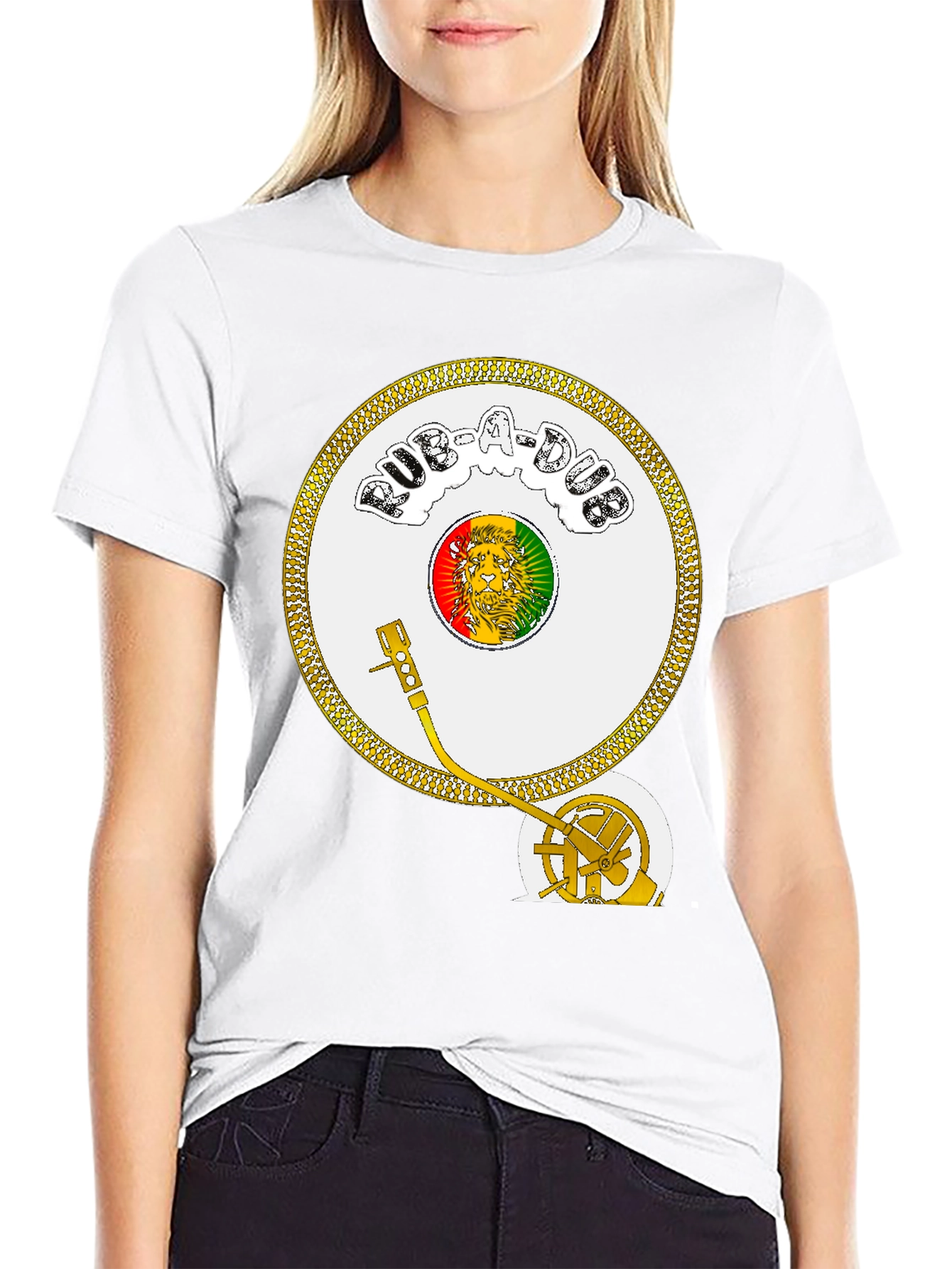 Rasta Record Player Tee