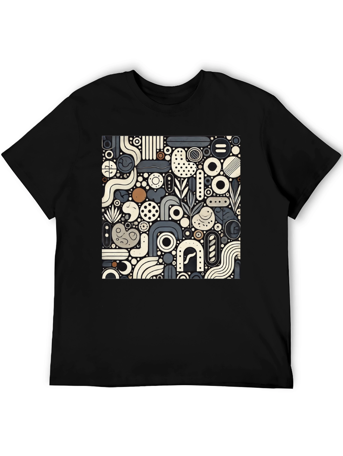 Abstract Art T-Shirt - Geometric Pattern Modern Style