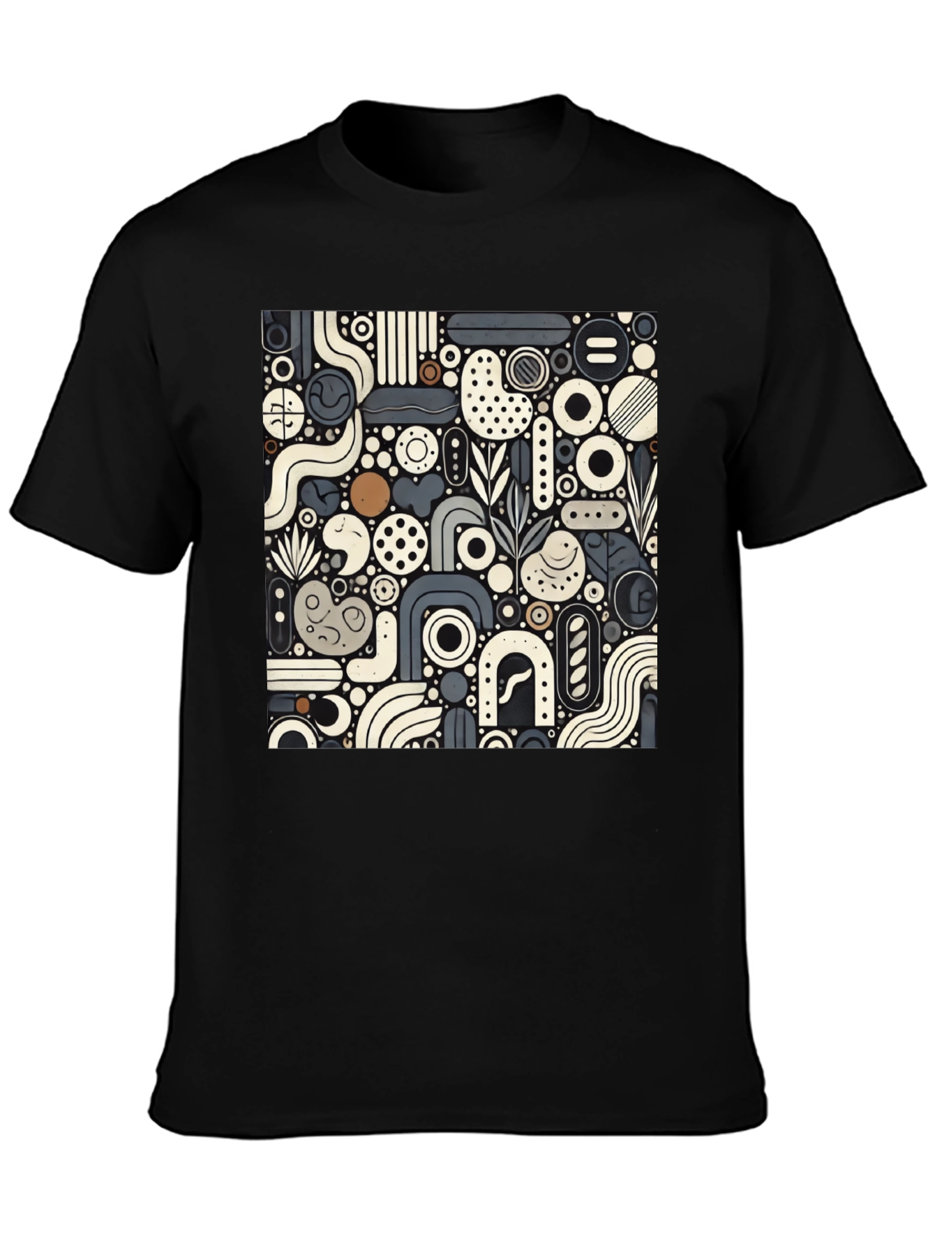 Abstract Art T-Shirt - Geometric Pattern Modern Style