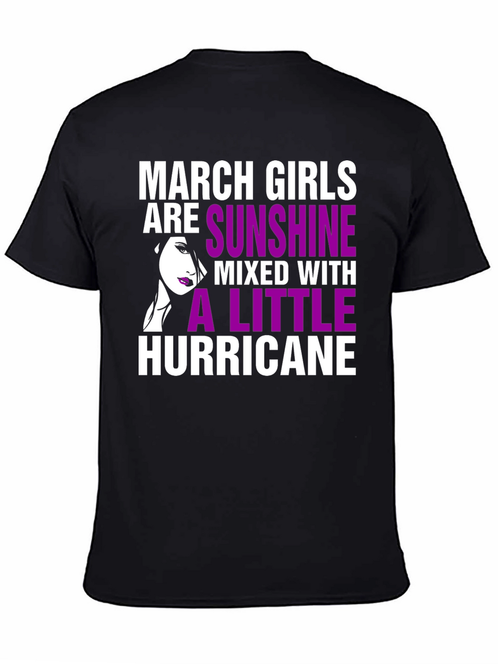 March Girls Sunshine Hurricane Black T-Shirt