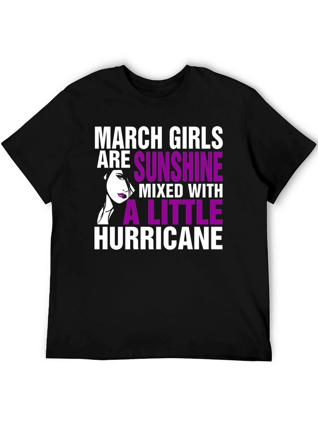 March Girls Sunshine Hurricane Black T-Shirt