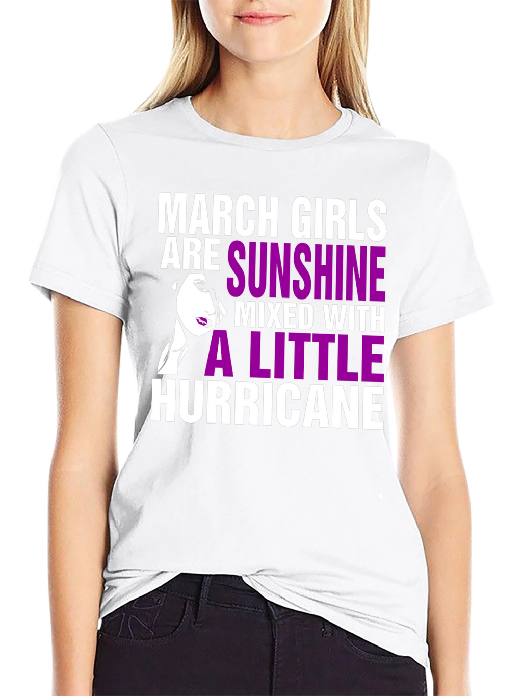 March Girls Sunshine Hurricane Black T-Shirt