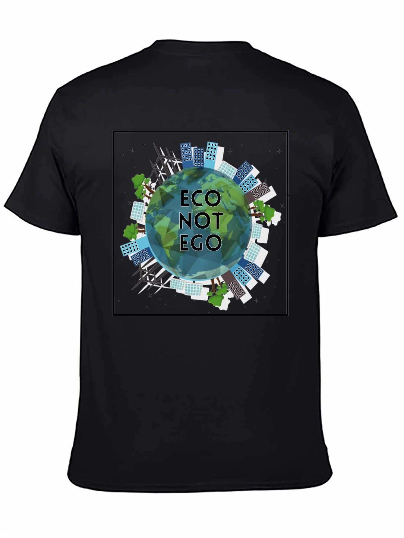 Eco Not Ego Graphic Tee - Sustainable Style