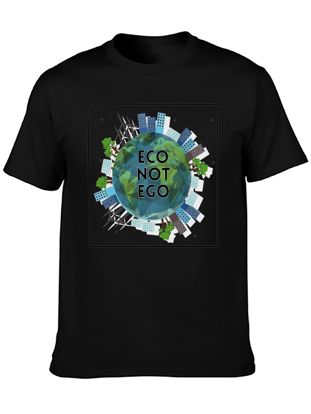 Eco Not Ego Graphic Tee - Sustainable Style