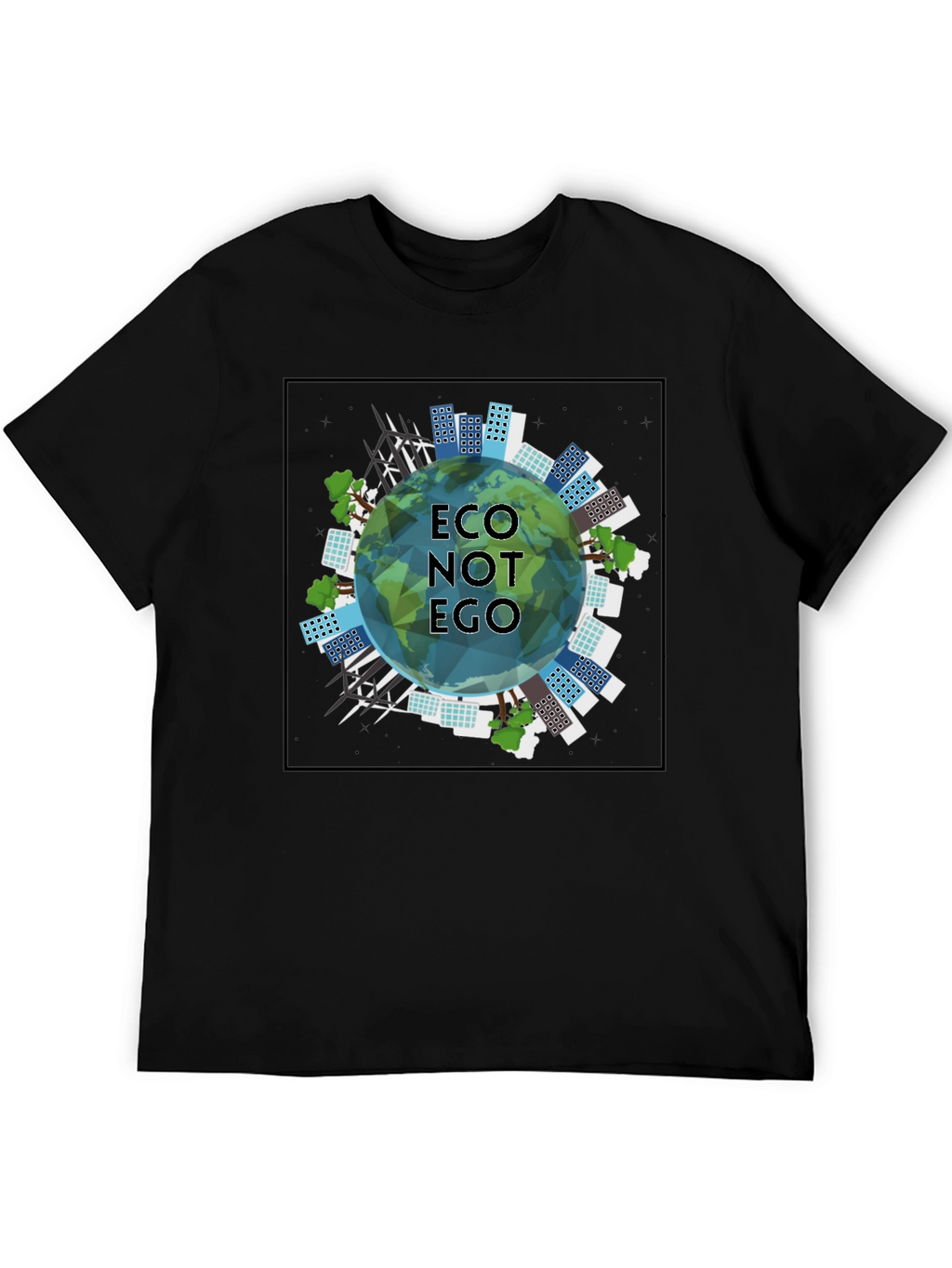 Eco Not Ego Graphic Tee - Sustainable Style