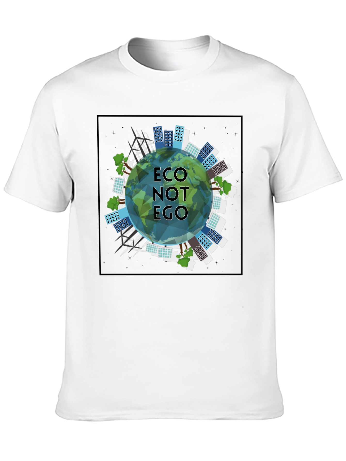 Eco Not Ego Graphic Tee - Sustainable Style