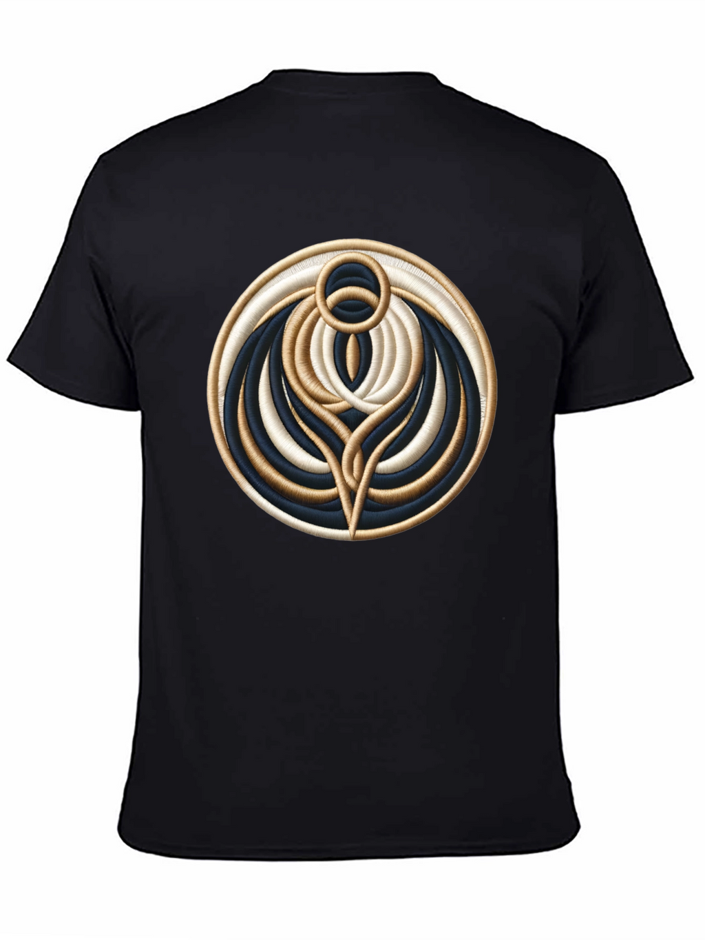 Abstract Embroidered Graphic T-Shirt