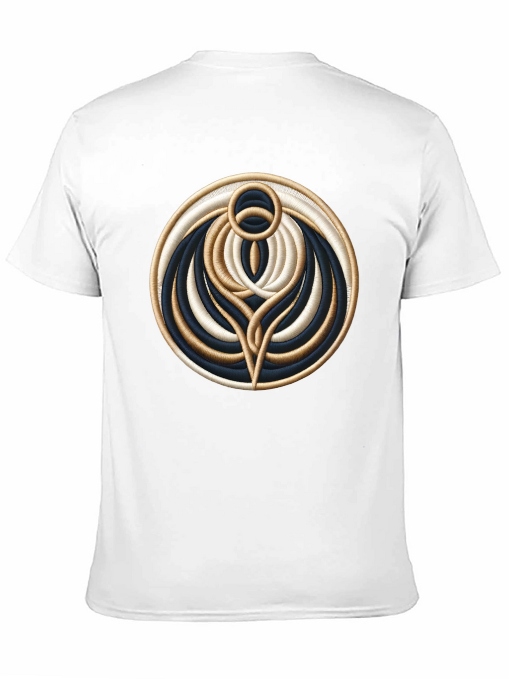 Abstract Embroidered Graphic T-Shirt