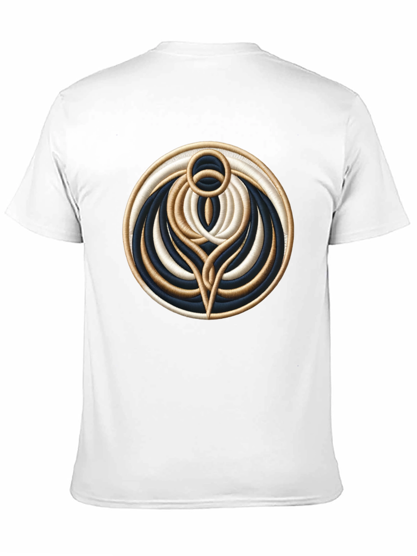 Abstract Embroidered Graphic T-Shirt
