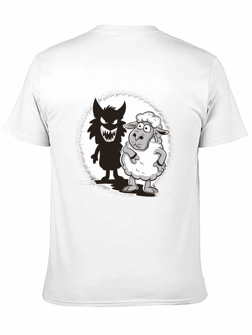 Wolf in Sheeps Clothing Graphic T-Shirt - Black
