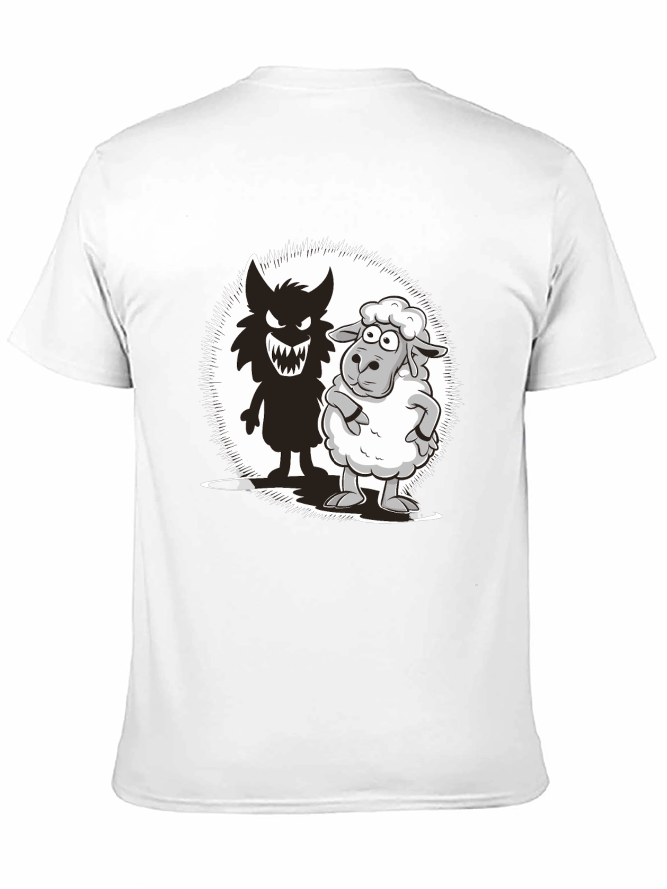 Wolf in Sheeps Clothing Graphic T-Shirt - Black