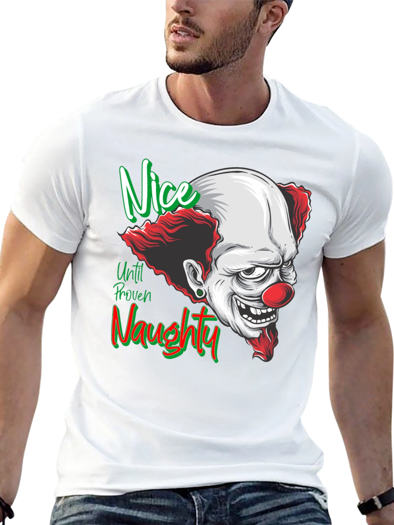 Nice Until Proven Naughty Clown T-Shirt