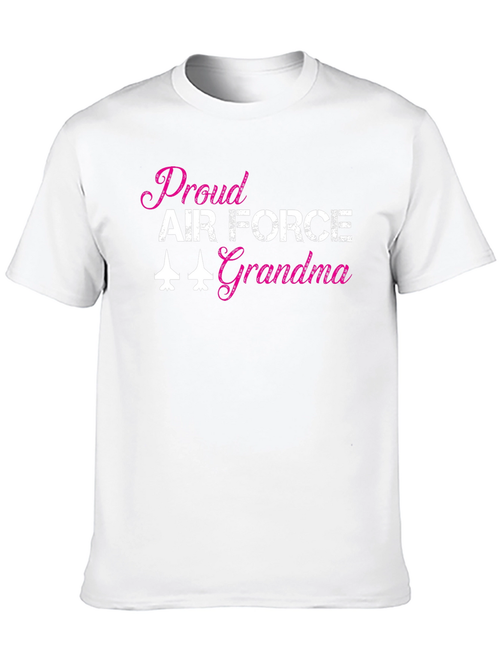 Proud Air Force Grandma Black T-Shirt