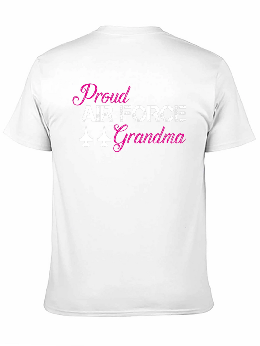 Proud Air Force Grandma Black T-Shirt
