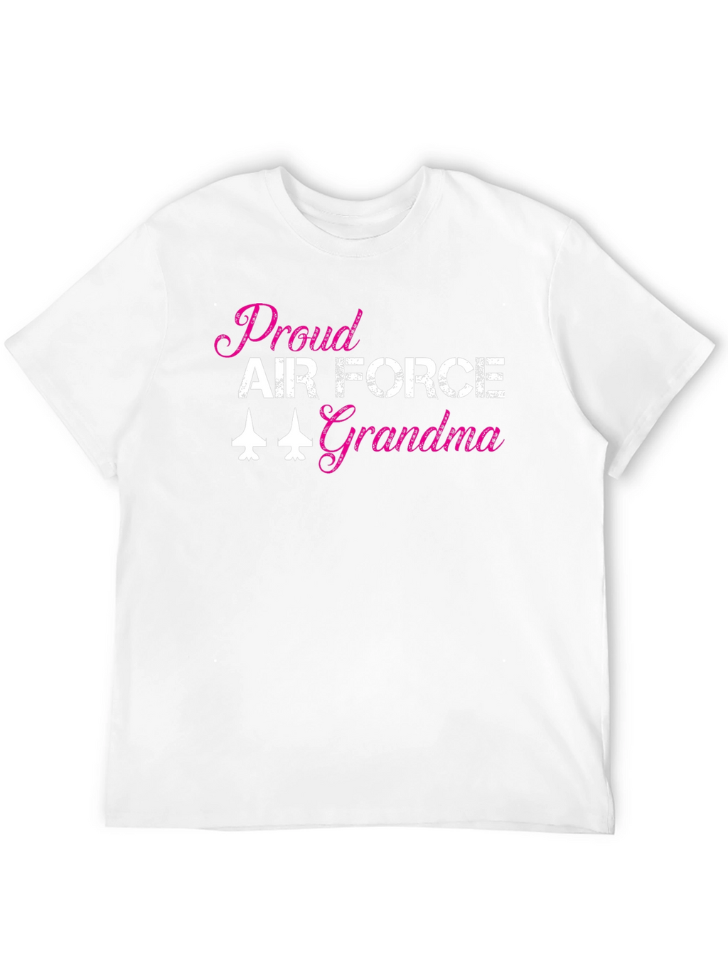 Proud Air Force Grandma Black T-Shirt