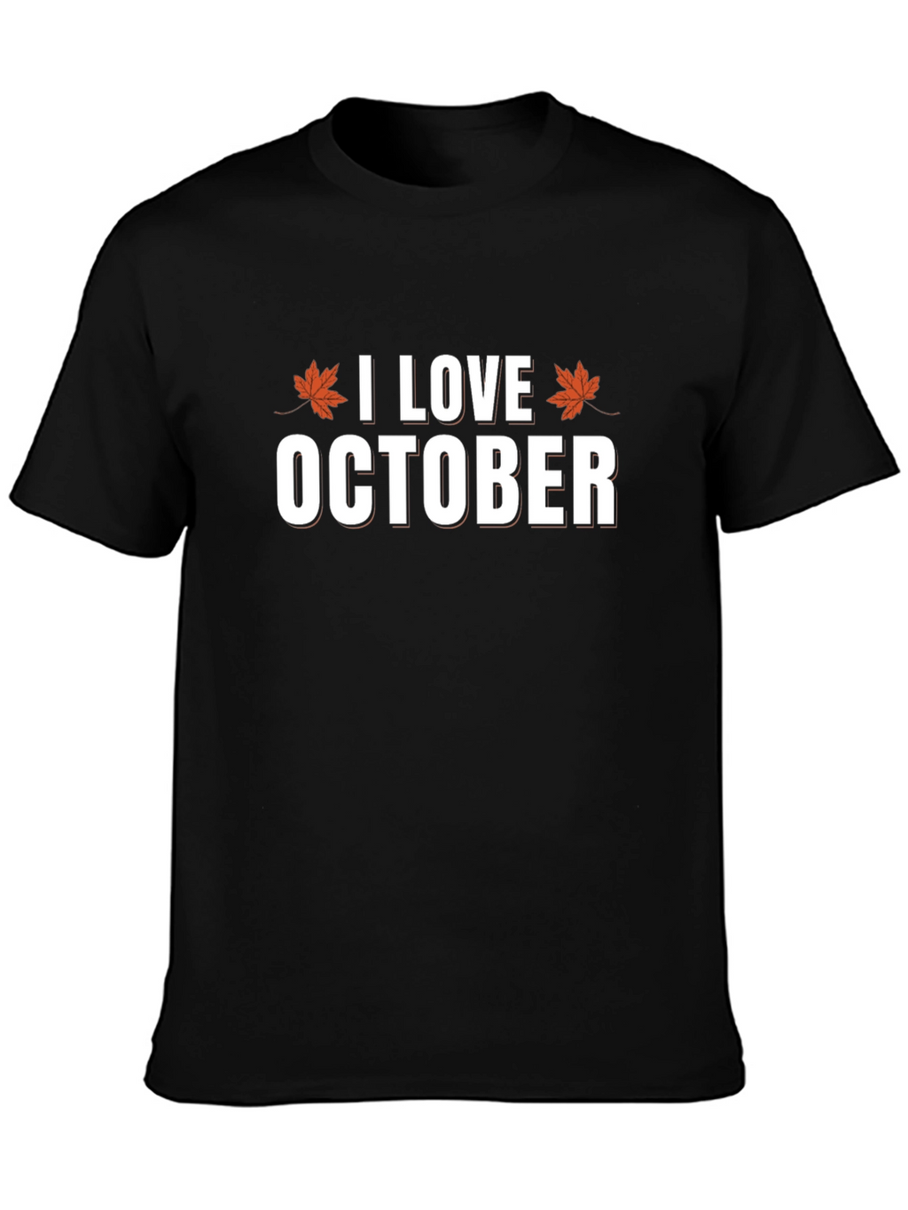 I Love October Graphic T-Shirt