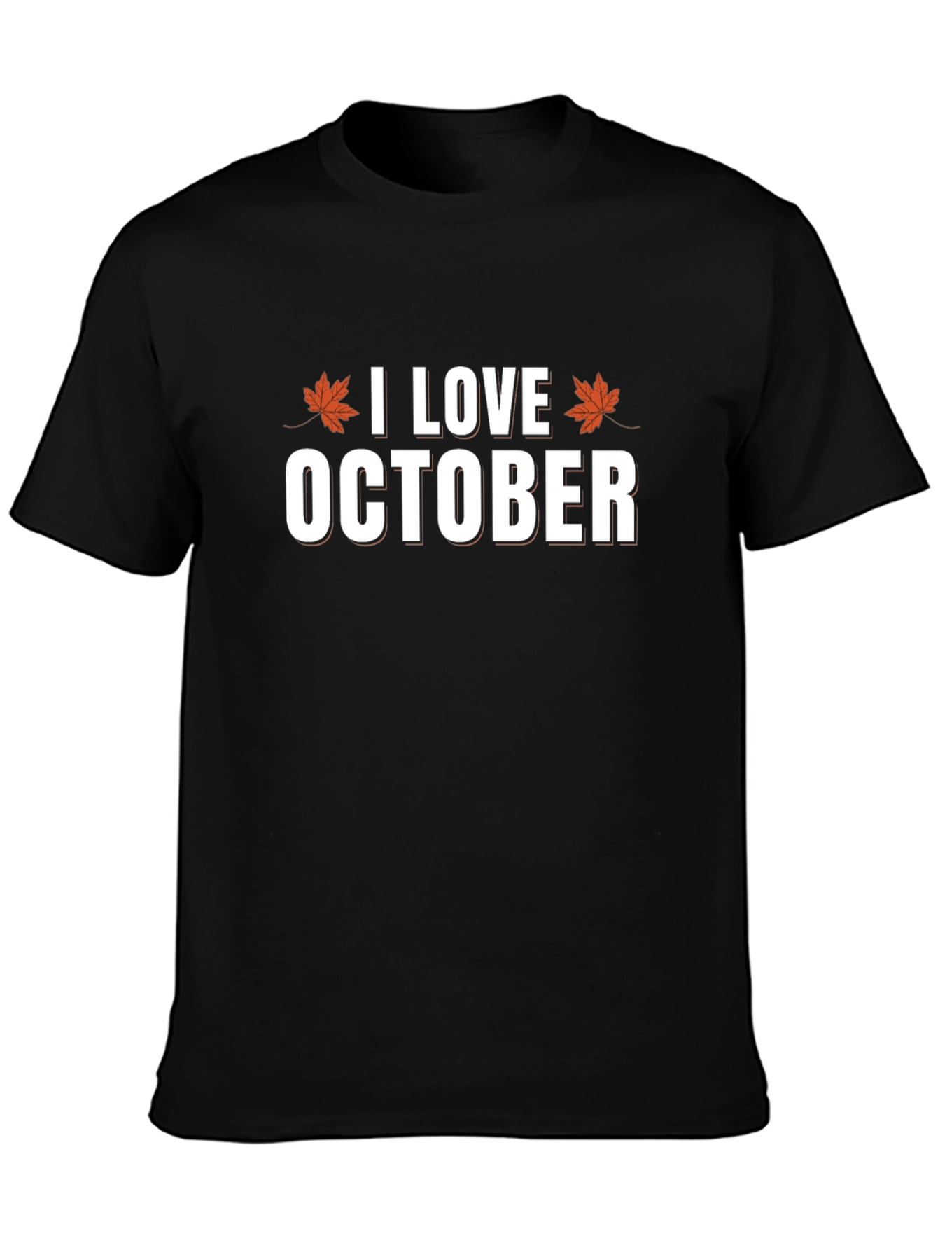 I Love October Graphic T-Shirt