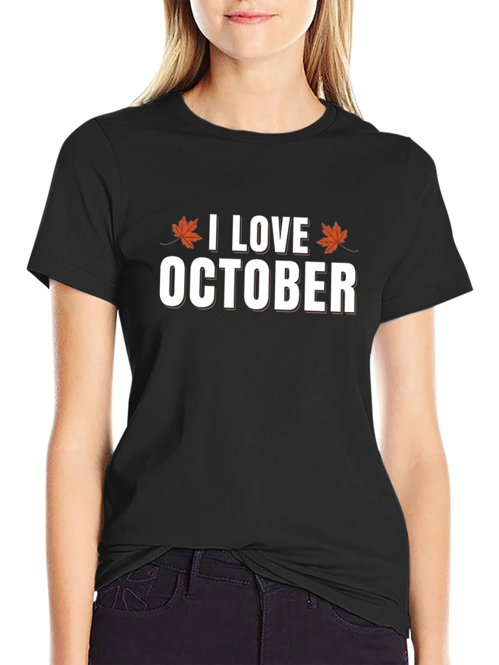 I Love October Graphic T-Shirt