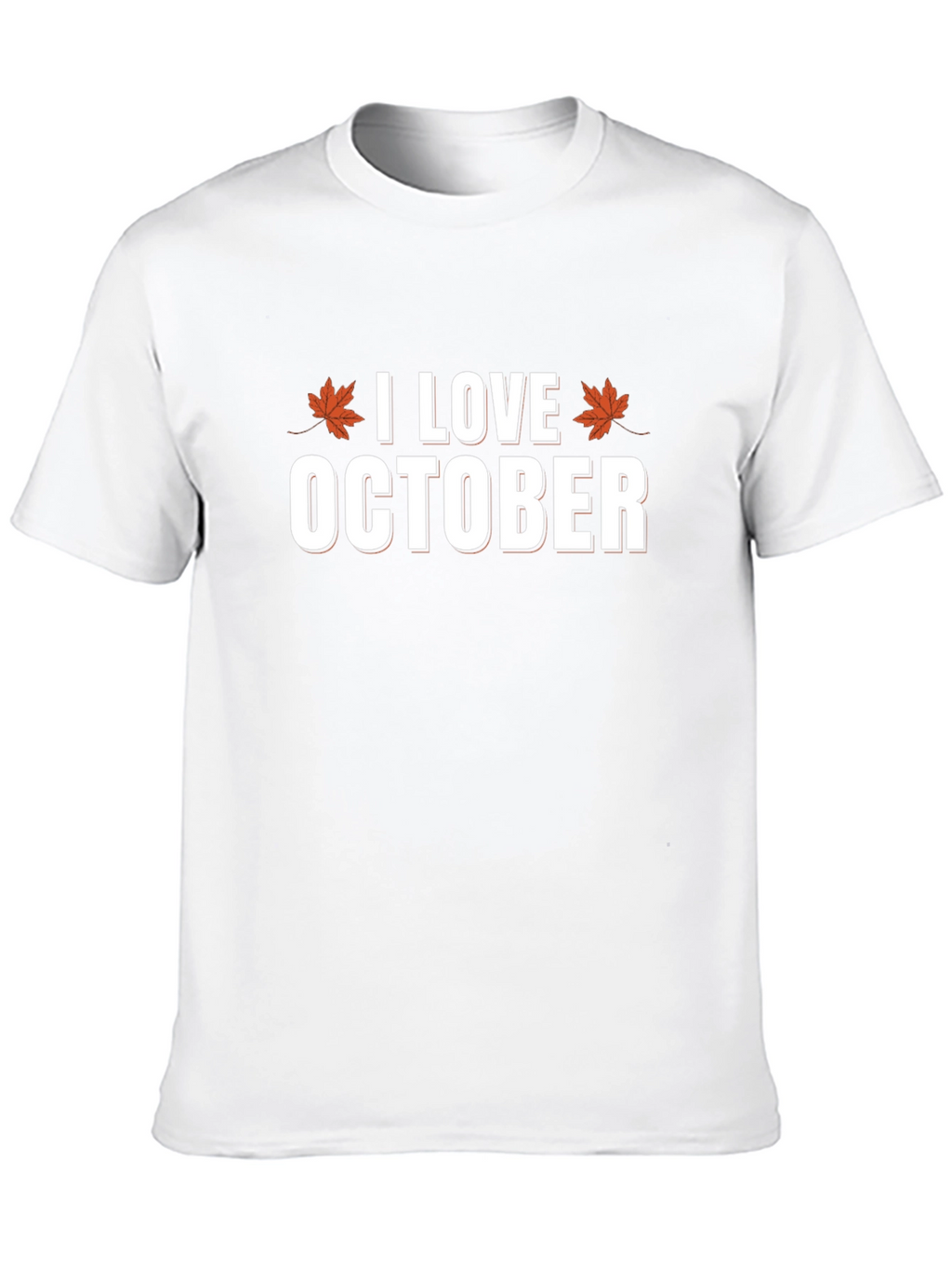 I Love October Graphic T-Shirt