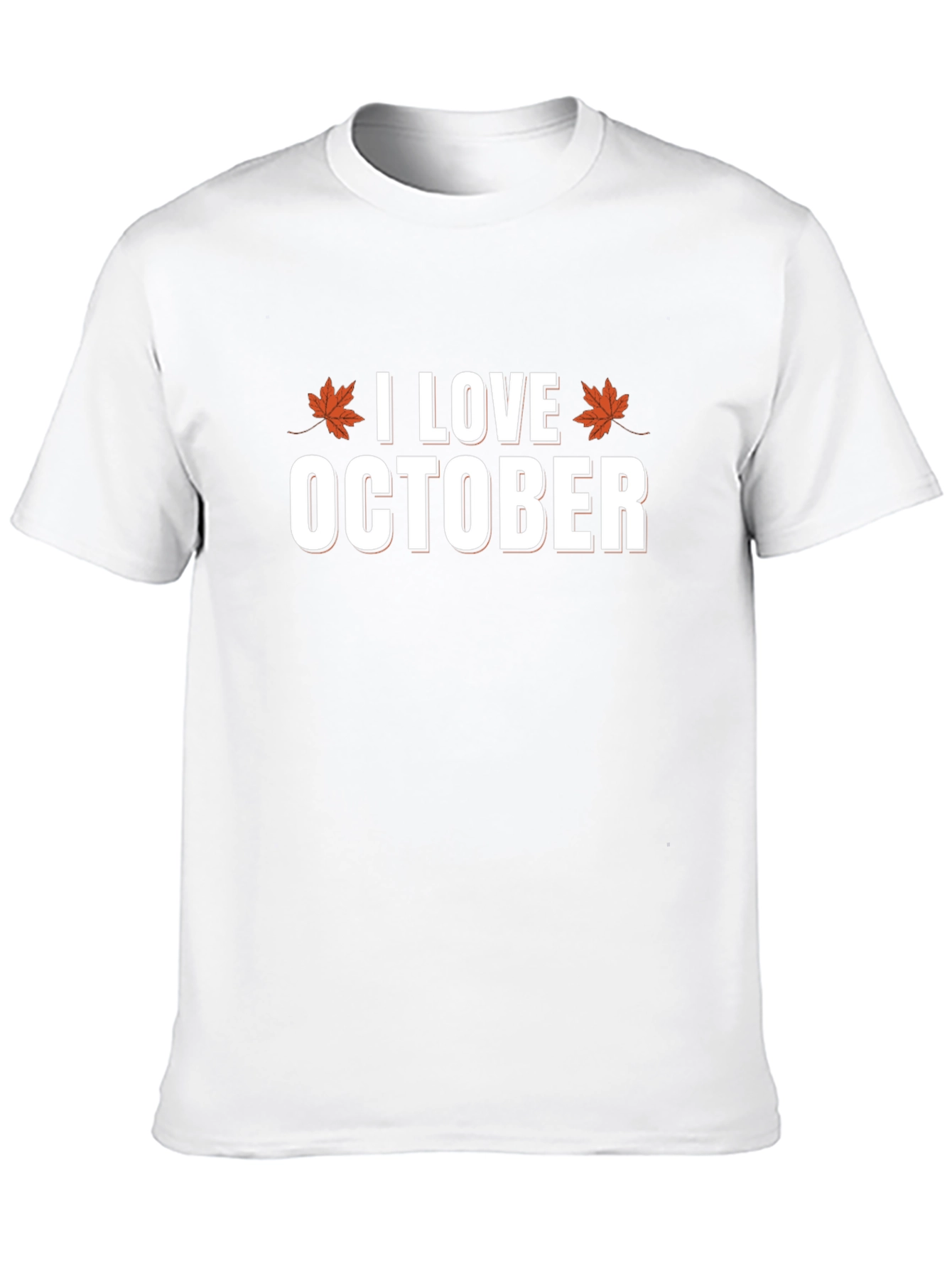 I Love October Graphic T-Shirt