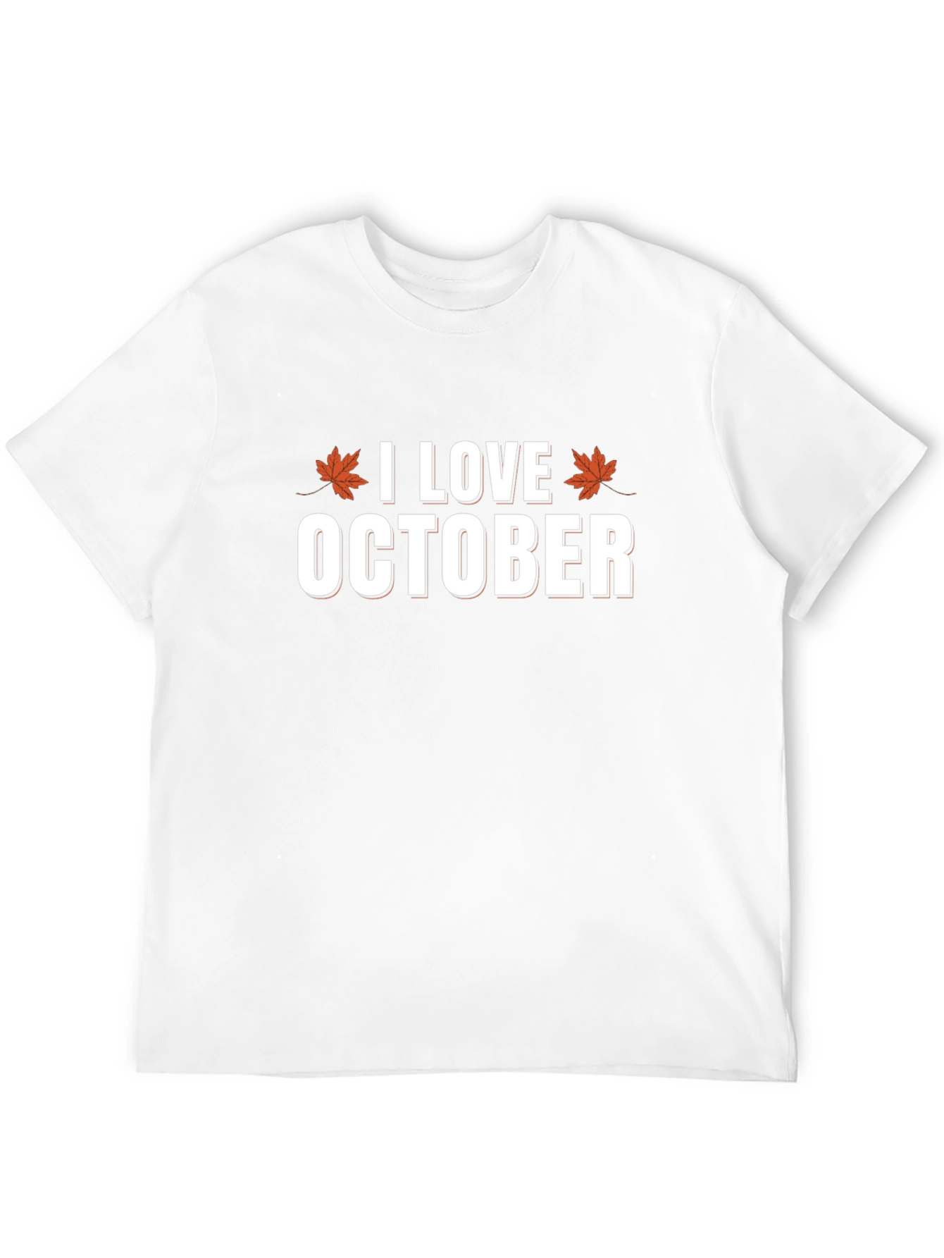 I Love October Graphic T-Shirt