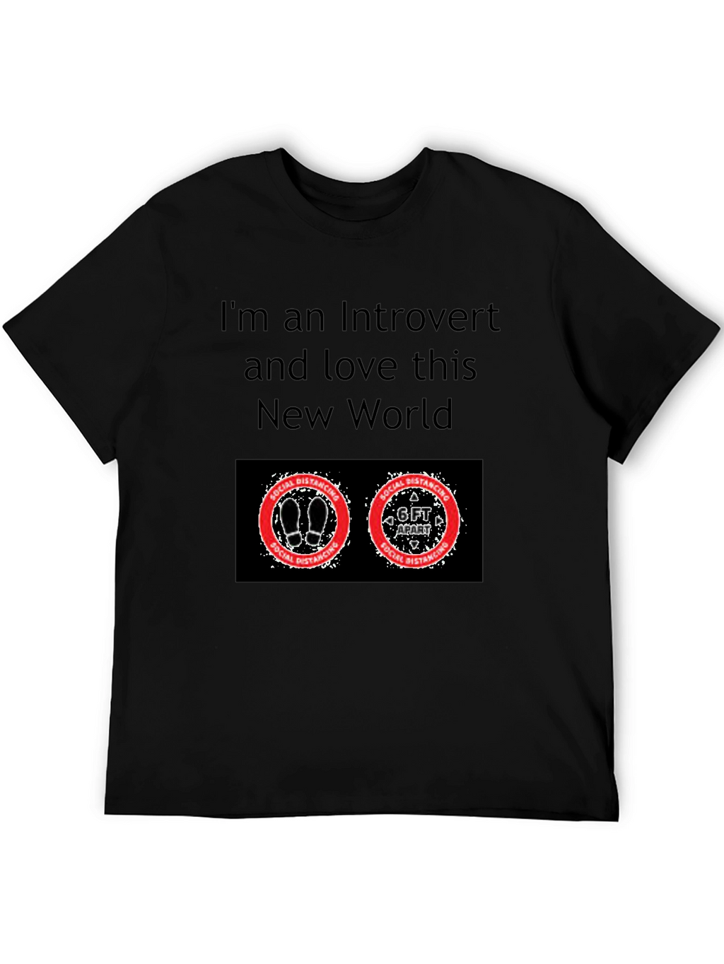 Introvert Social Distancing Graphic T-Shirt