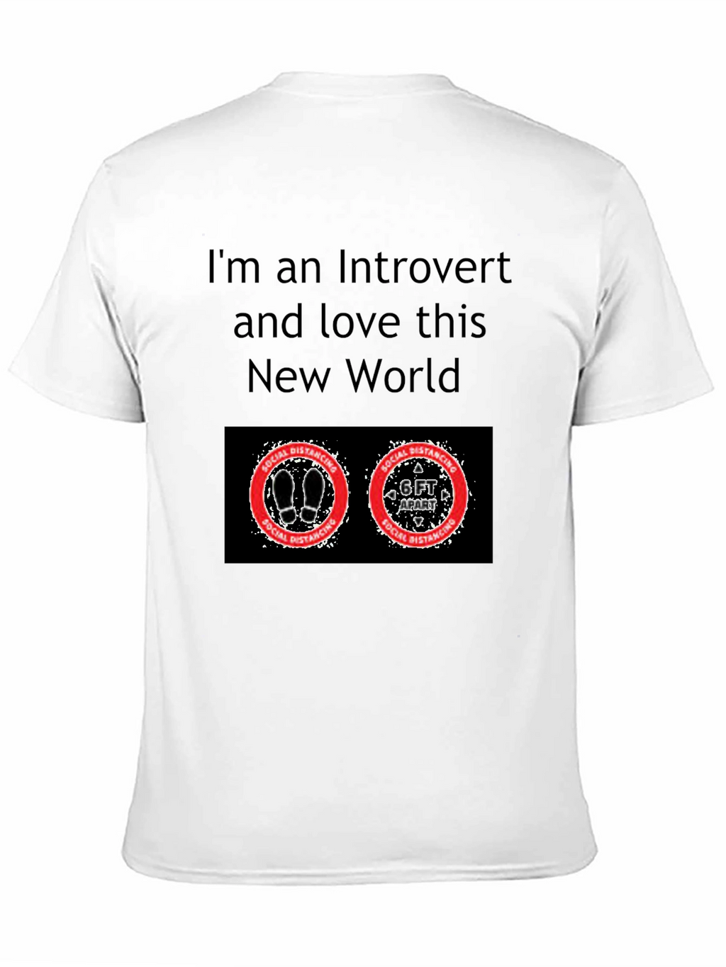 Introvert Social Distancing Graphic T-Shirt