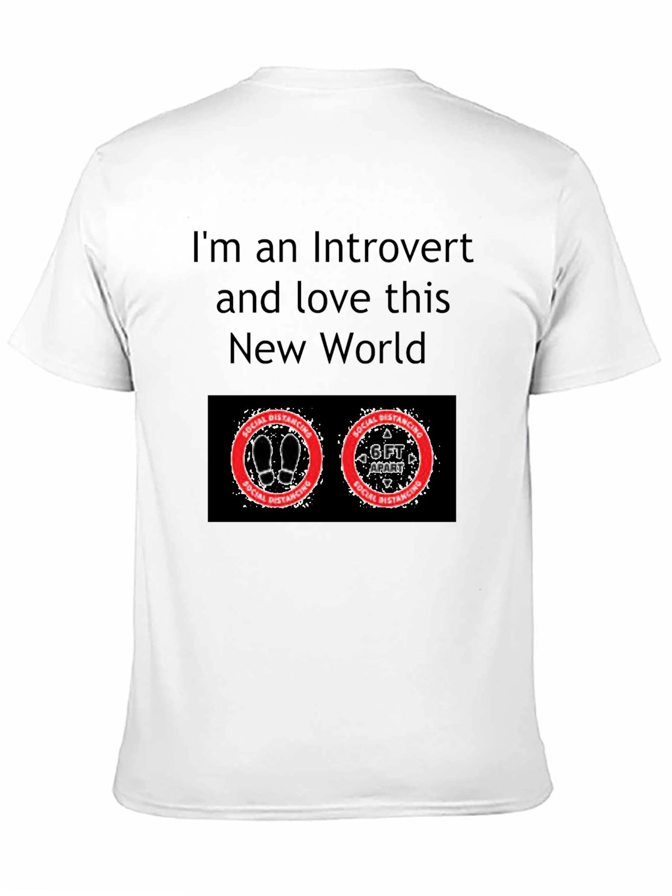 Introvert Social Distancing Graphic T-Shirt