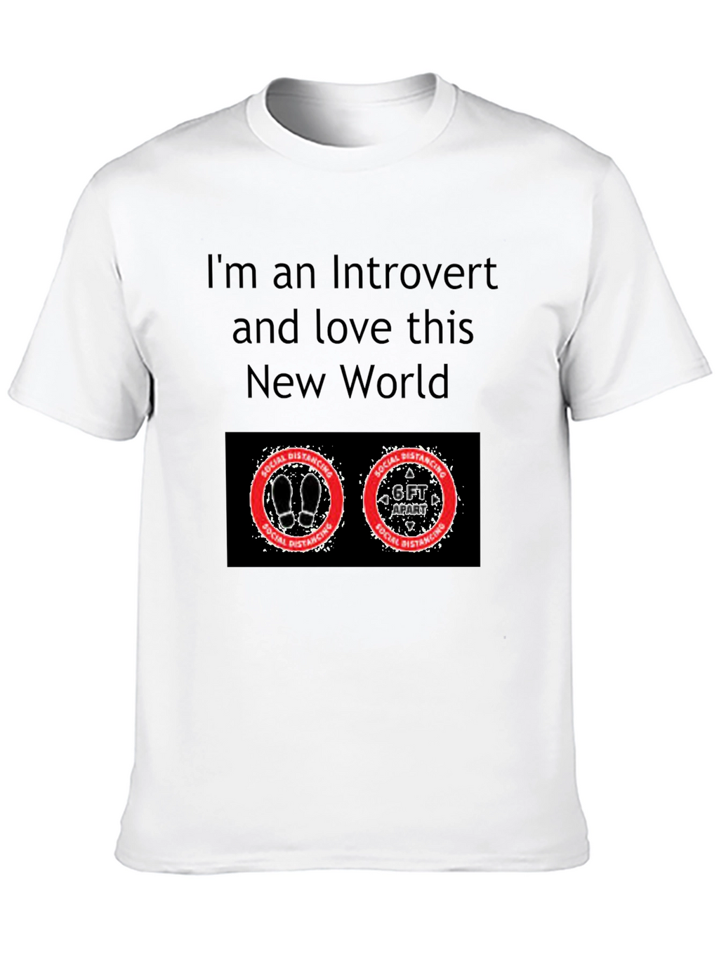 Introvert Social Distancing Graphic T-Shirt