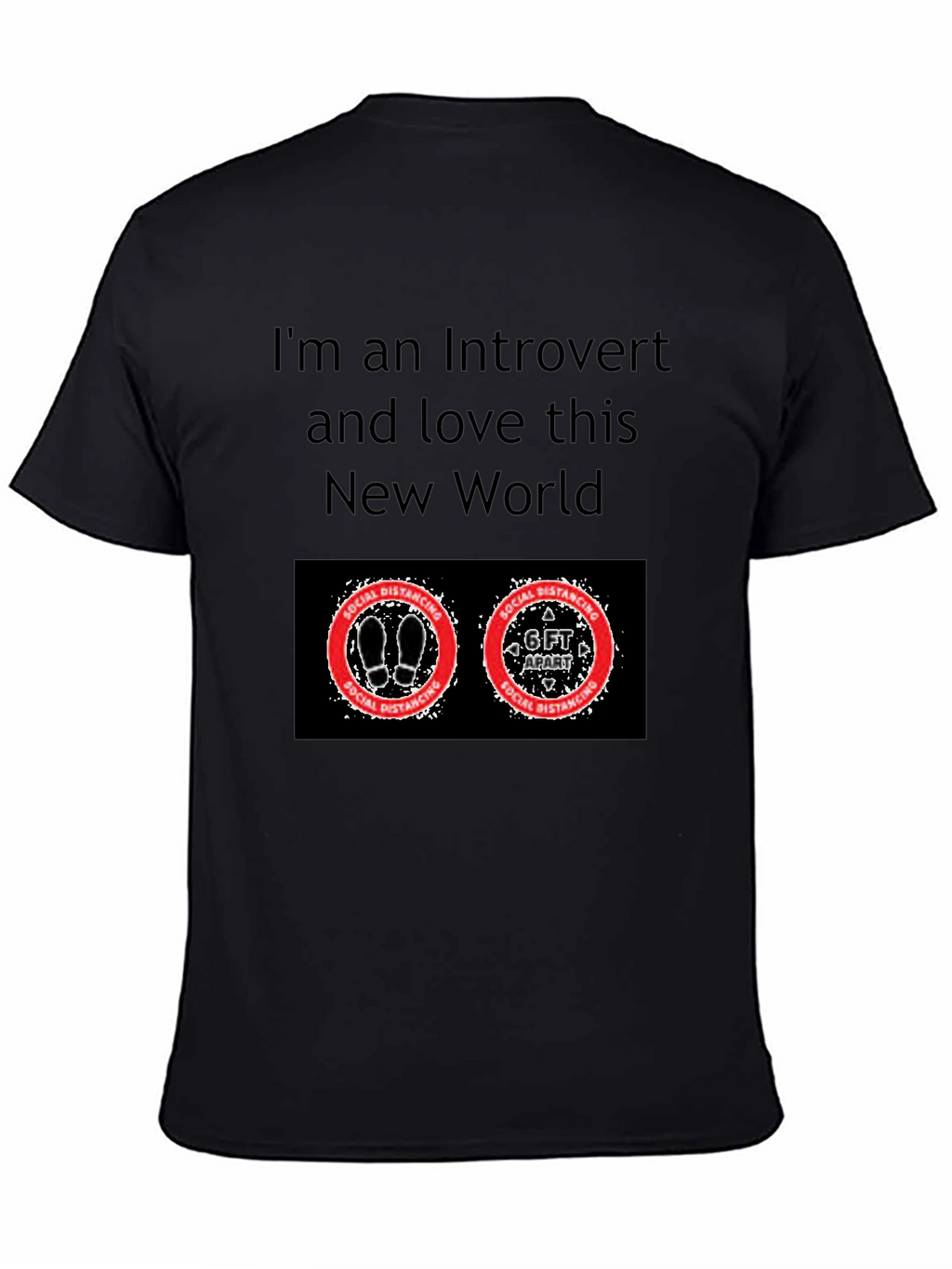 Introvert Social Distancing Graphic T-Shirt