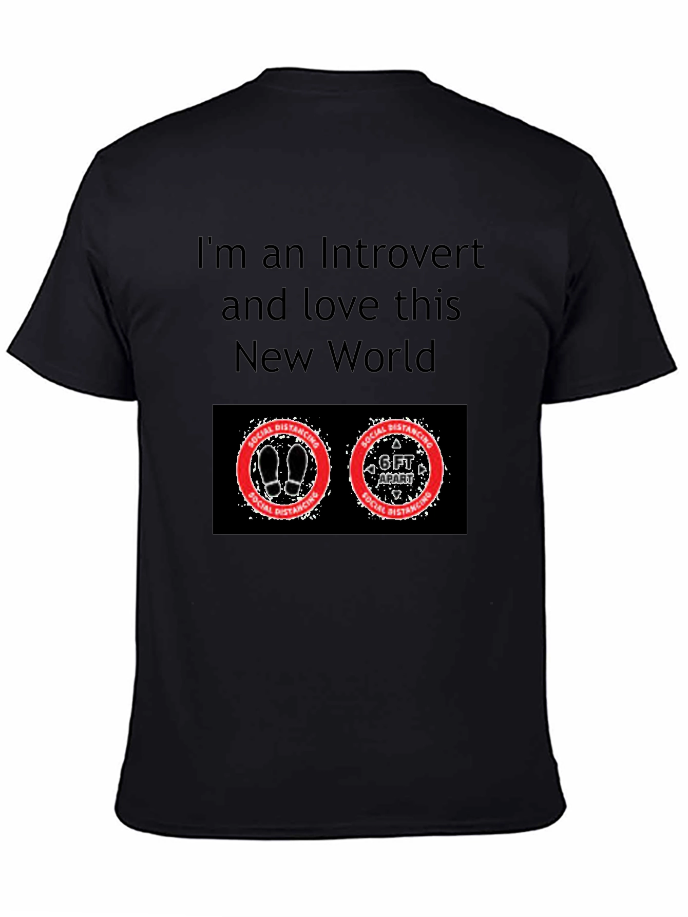 Introvert Social Distancing Graphic T-Shirt