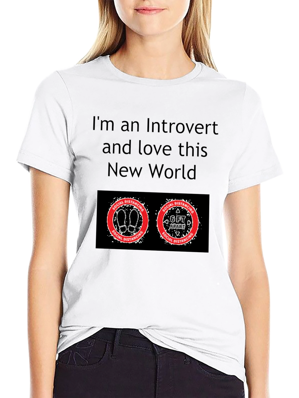 Introvert Social Distancing Graphic T-Shirt