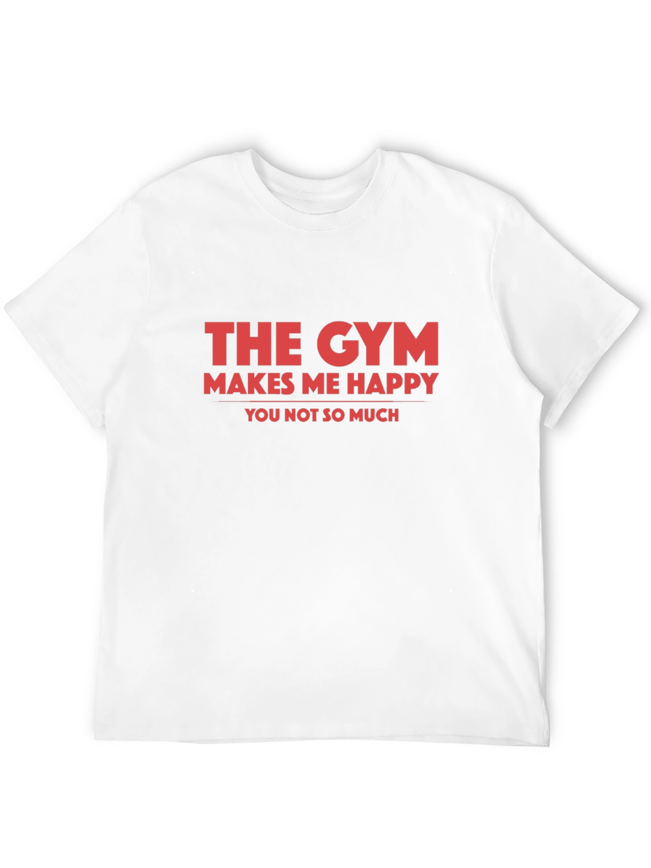 Gym Makes Me Happy Graphic Tee - Black