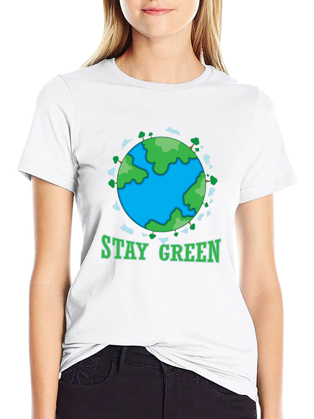 Stay Green Earth Graphic T-Shirt