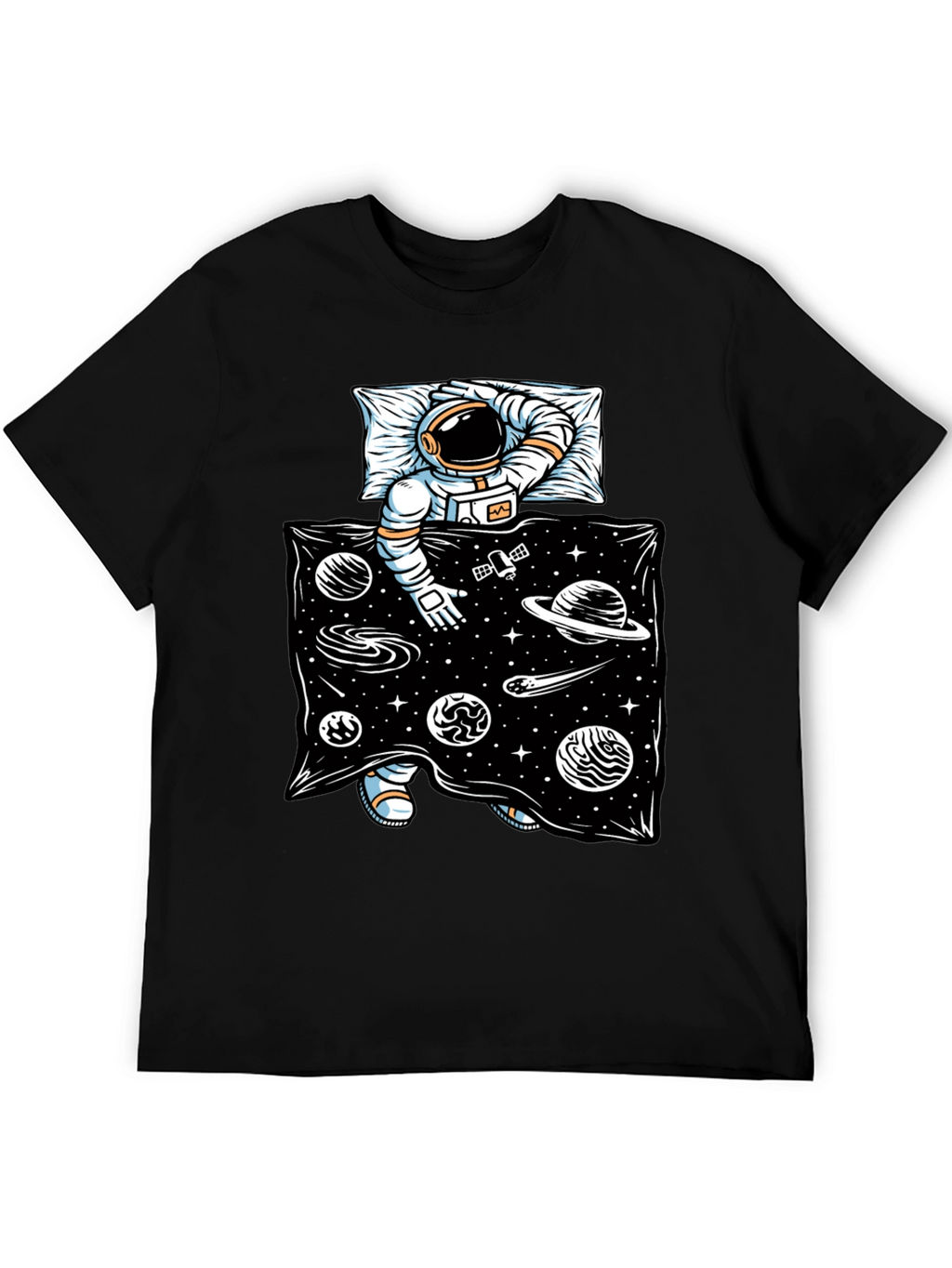 Astronaut in Space Bed T-Shirt