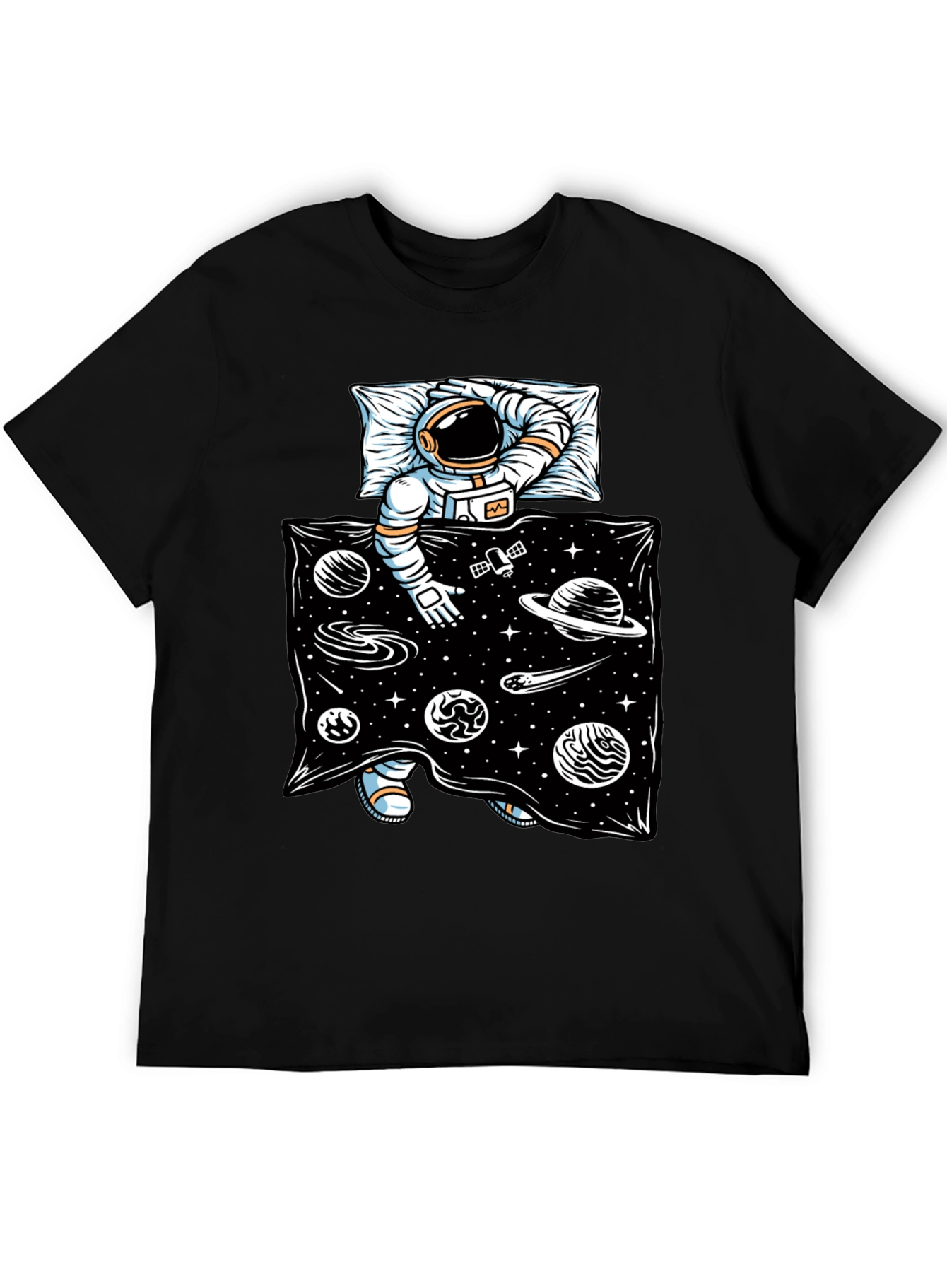 Astronaut in Space Bed T-Shirt