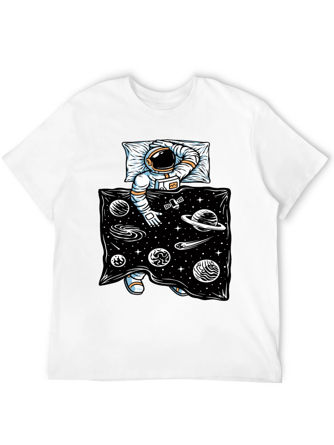 Astronaut in Space Bed T-Shirt