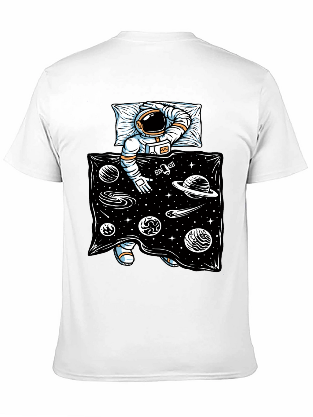 Astronaut in Space Bed T-Shirt