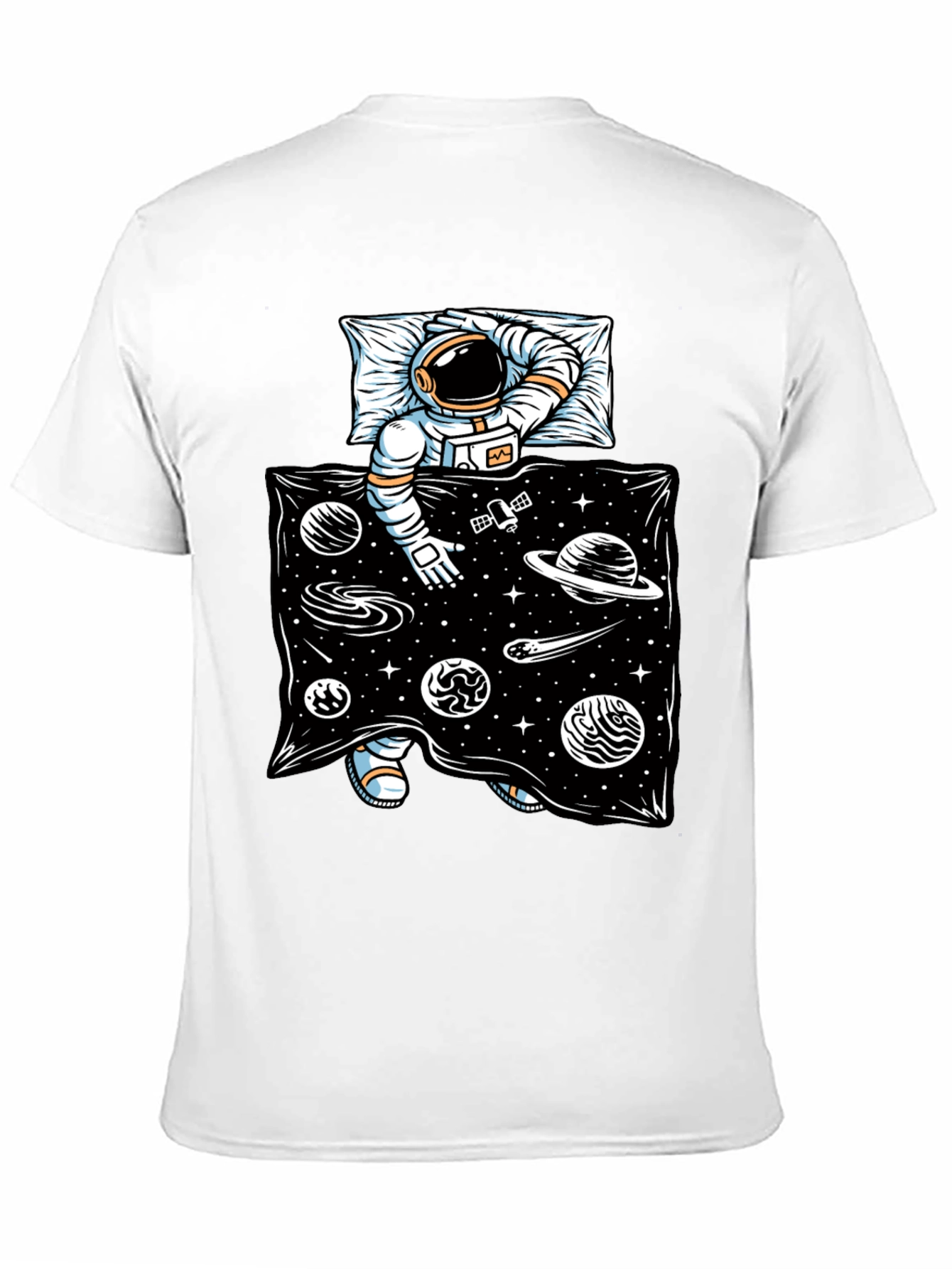 Astronaut in Space Bed T-Shirt