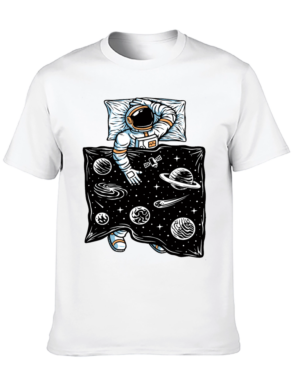 Astronaut in Space Bed T-Shirt