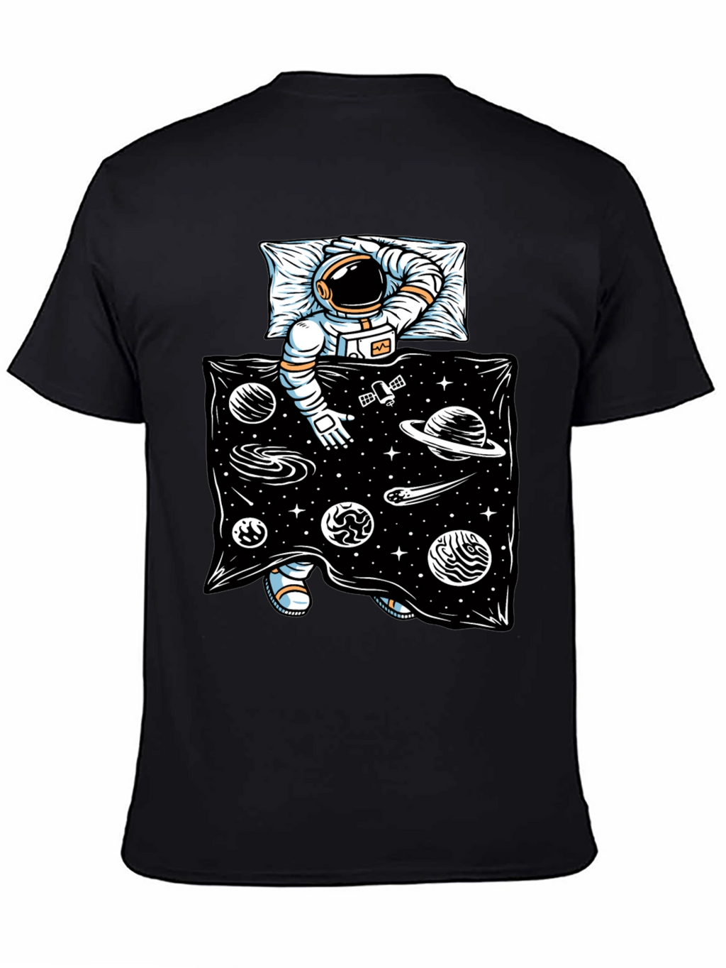 Astronaut in Space Bed T-Shirt