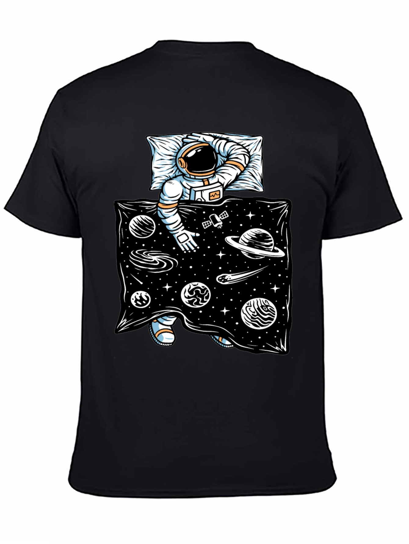 Astronaut in Space Bed T-Shirt