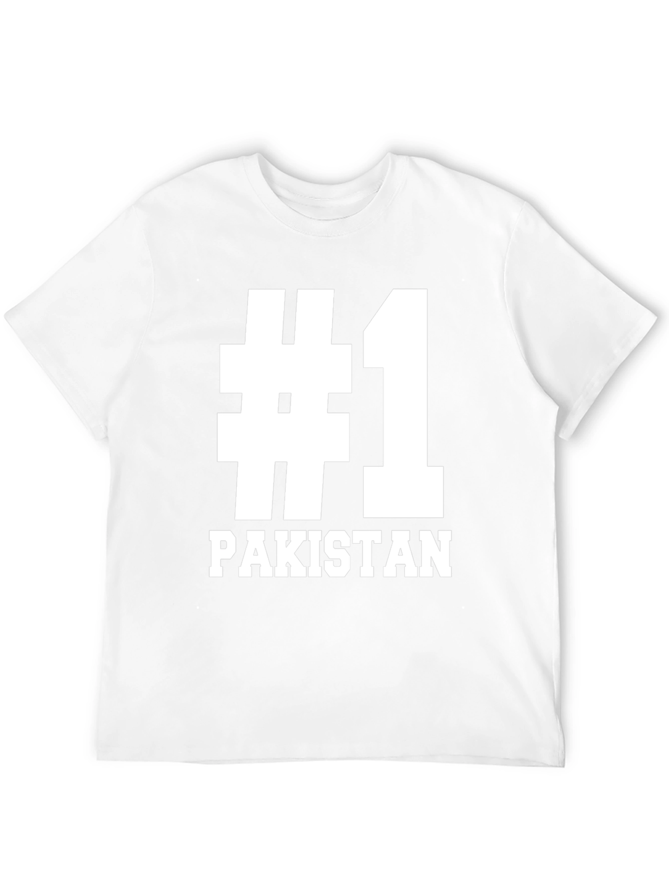 #1 Pakistan T-Shirt - Black Cotton Graphic Tee