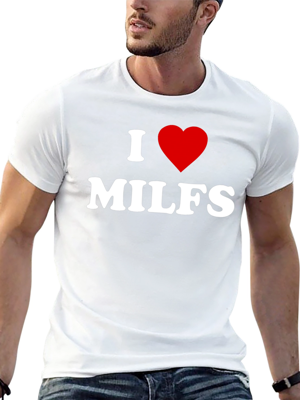 I Heart MILFS Adult Humor T-Shirt