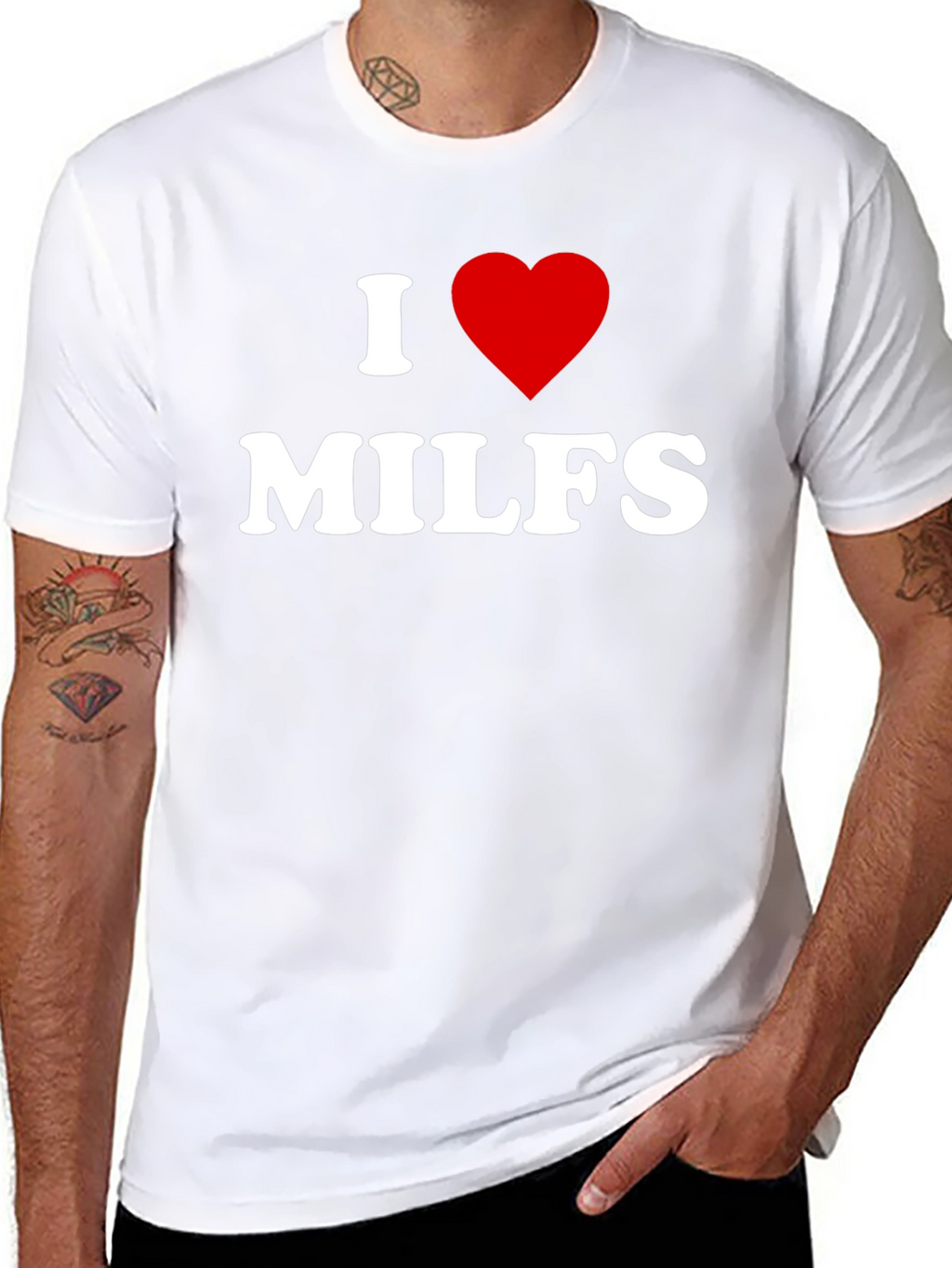 I Heart MILFS Adult Humor T-Shirt