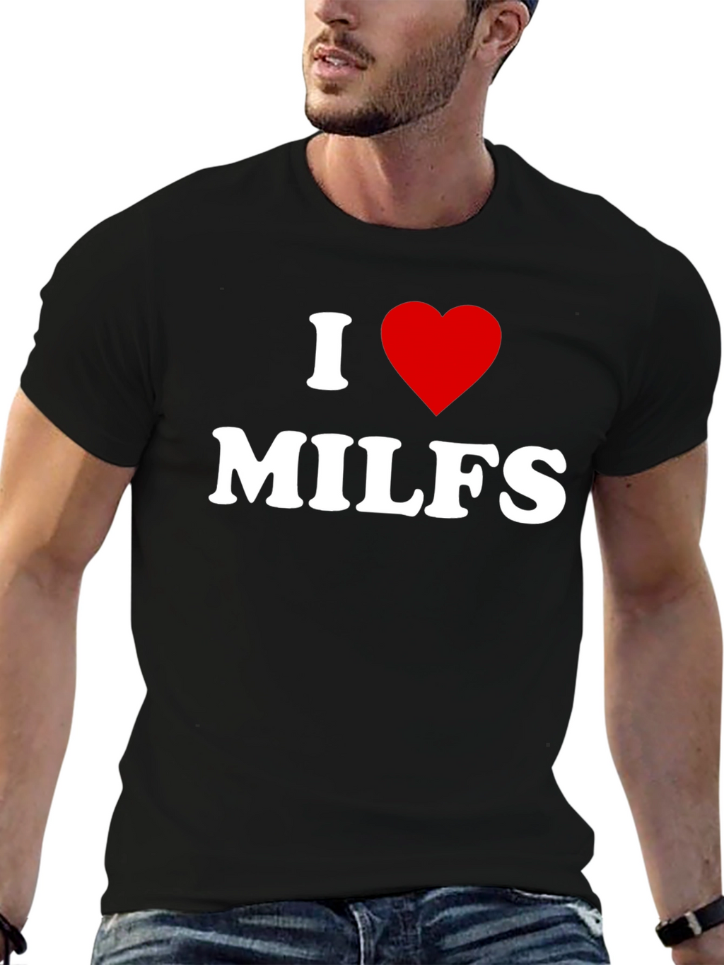 I Heart MILFS Adult Humor T-Shirt