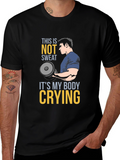 Funny Gym Workout T-Shirt - Body Crying