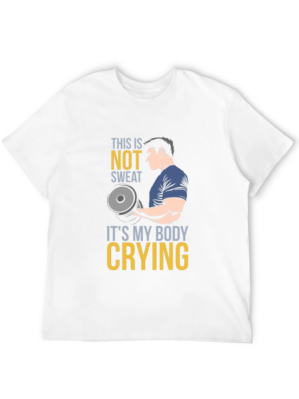 Funny Gym Workout T-Shirt - Body Crying